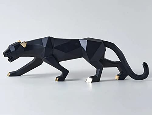 zart Resin Black Jaguar Showpiece For Home Decor/Black Panther Statue For Living Room Decor, Cheetah Showpiece Office Decor Item, Pack of 1