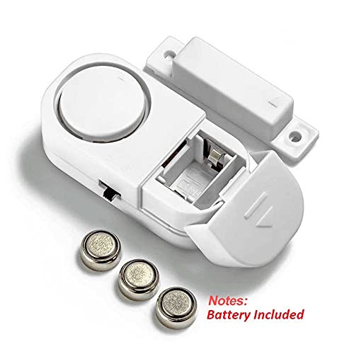New Trending Home Security Alarm System Independent Magnetic Sensors Wireless Door & Window Entry Burglar Alarm for Home | Offices | Halls etc. (White, Battery Included)