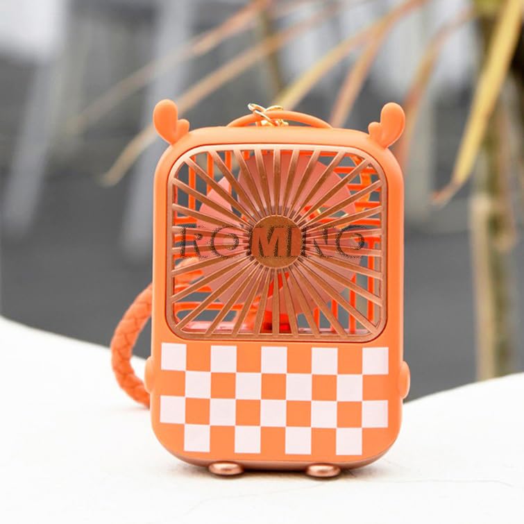 ROMINO Portable Mini Usb Fan High Speed, Foldable Cooling Fans For Travelling, Baby, Kids, Table, Indoor | Small Electric Makeup Fan For Face, Summer Gadgets Desk Fan with 3 Speeds, 6.5-Inch (Green)