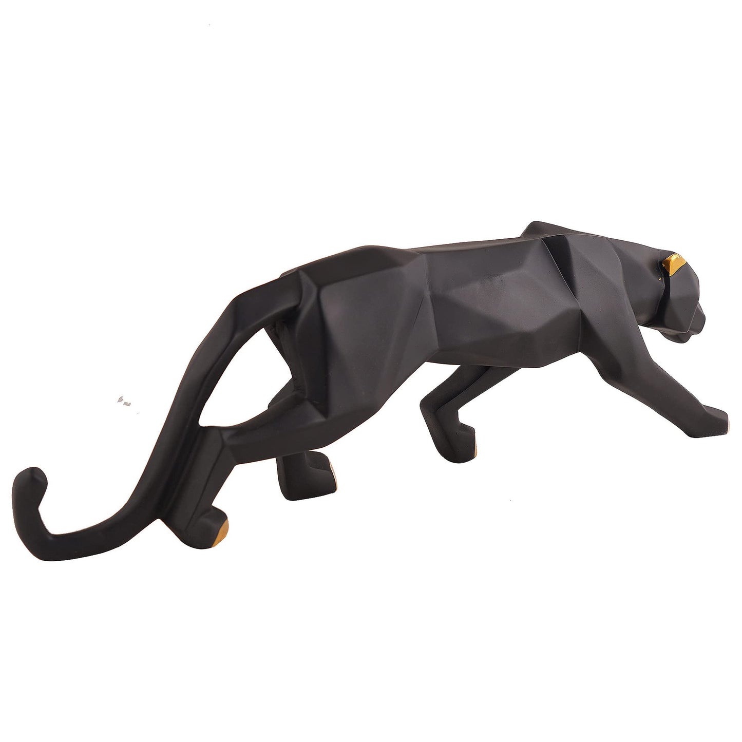 zart Resin Black Jaguar Showpiece For Home Decor/Black Panther Statue For Living Room Decor, Cheetah Showpiece Office Decor Item, Pack of 1