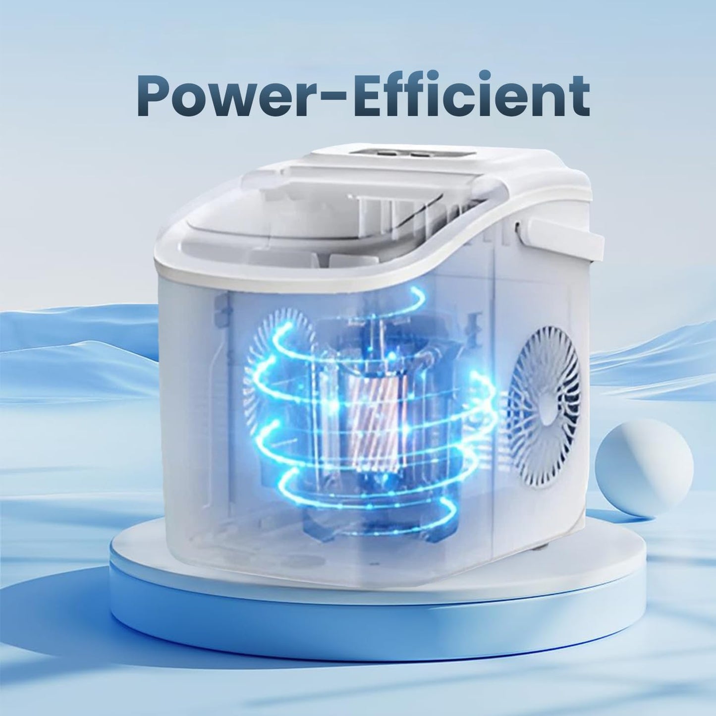 Kilig H01B Countertop Ice Maker Machine | 6 Mins 9 Bullet Ice Cubes| Portable Ice Maker Machine with Self-Cleaning | Ice Scoop, Basket, Ice Maker for Kilig Home/Kitchen/Office/Party - Black