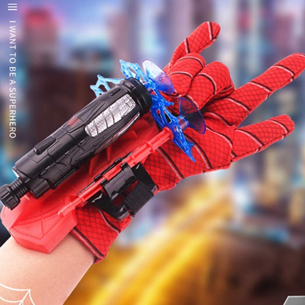 Best Kids Spider Web Shooters Toy Hero Launcher Wrist Toy Set Spider Web Shooters with Real Gadget