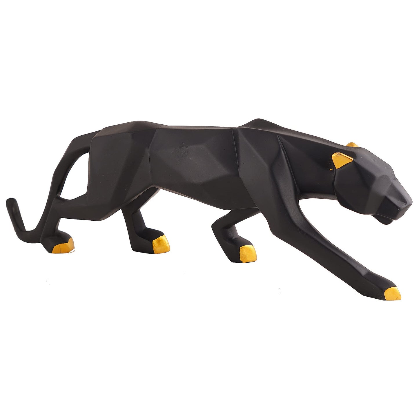 zart Resin Black Jaguar Showpiece For Home Decor/Black Panther Statue For Living Room Decor, Cheetah Showpiece Office Decor Item, Pack of 1