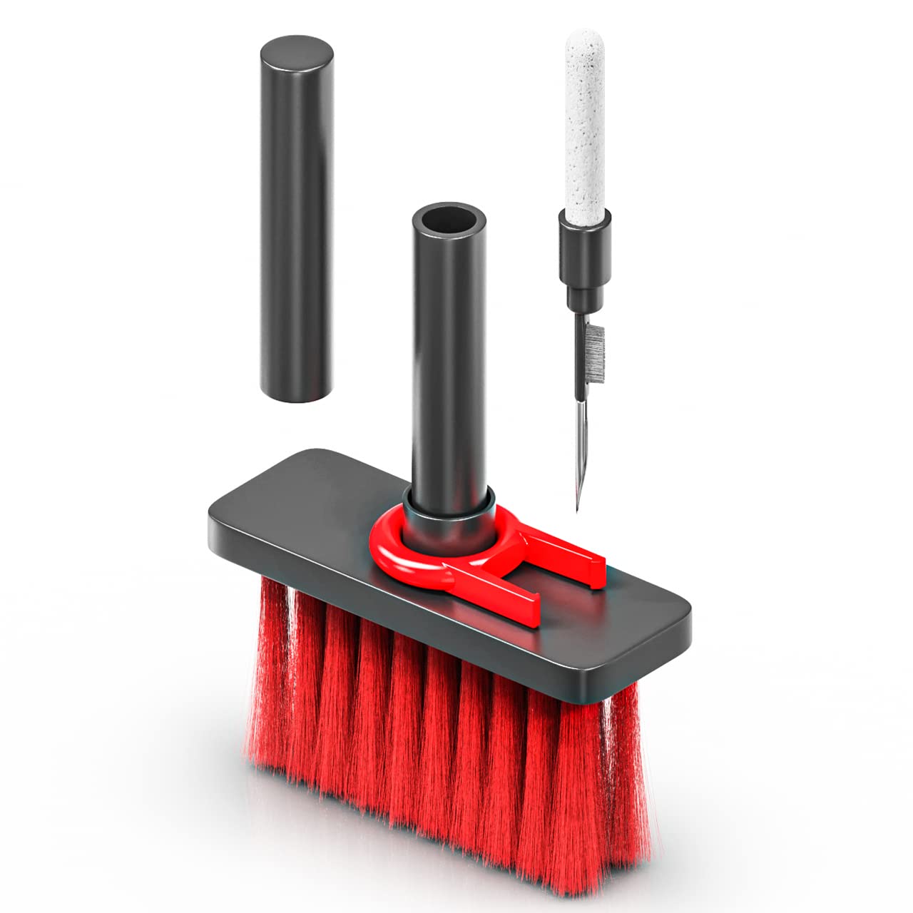 Lapster 5-in-1 Multi-Function Laptop Cleaning Brush/Keyboard Cleaning kit/Gadget Cleaning kit Gap Duster Key-Cap Puller for Laptop, Keyboard and Earphones(Multi Colour)