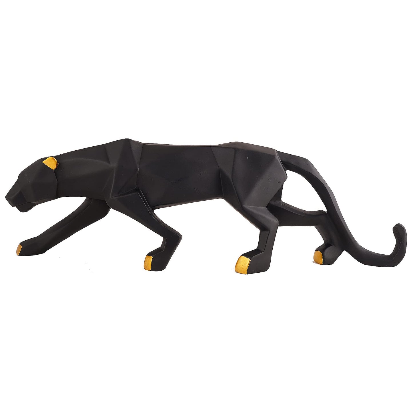 zart Resin Black Jaguar Showpiece For Home Decor/Black Panther Statue For Living Room Decor, Cheetah Showpiece Office Decor Item, Pack of 1