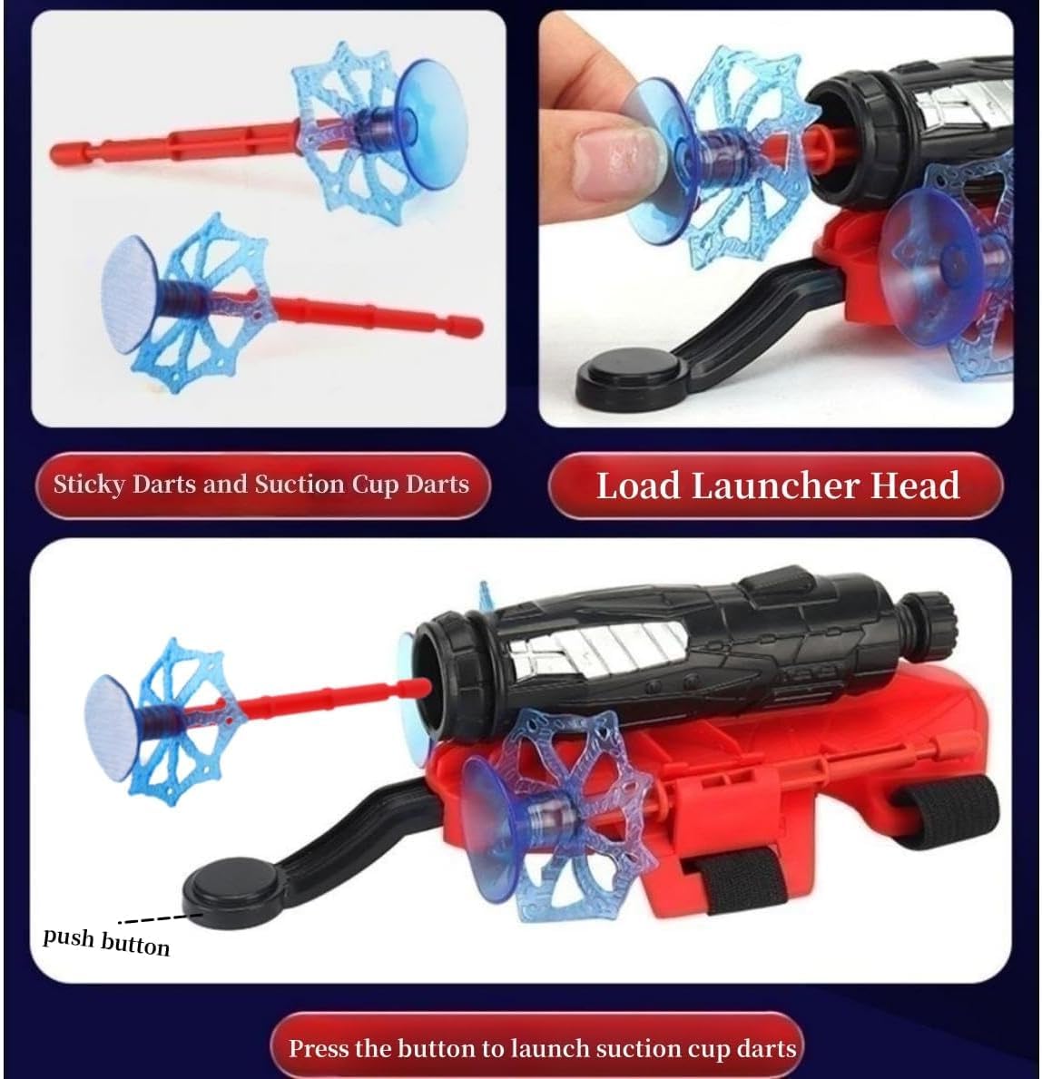 Best Kids Spider Web Shooters Toy Hero Launcher Wrist Toy Set Spider Web Shooters with Real Gadget