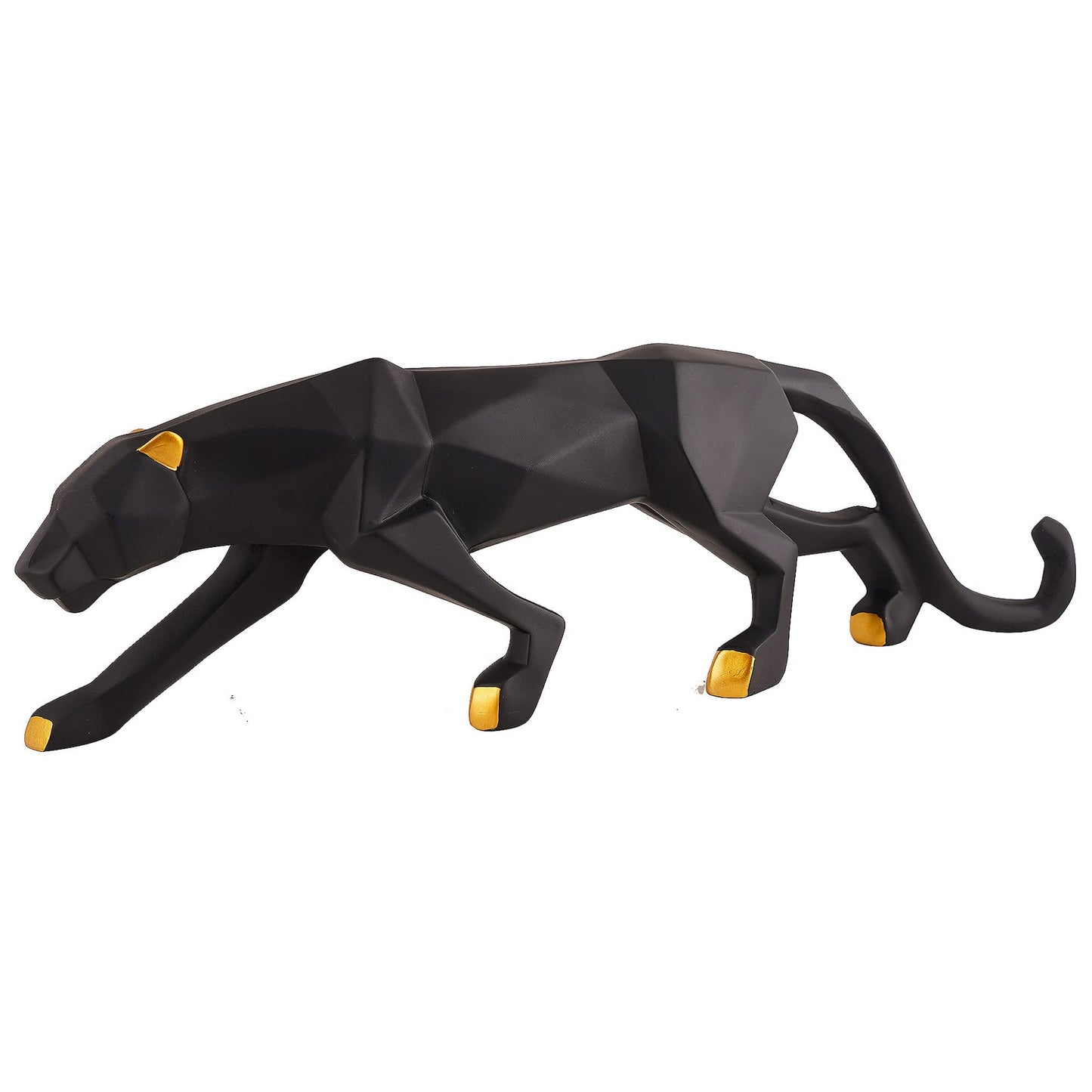 zart Resin Black Jaguar Showpiece For Home Decor/Black Panther Statue For Living Room Decor, Cheetah Showpiece Office Decor Item, Pack of 1