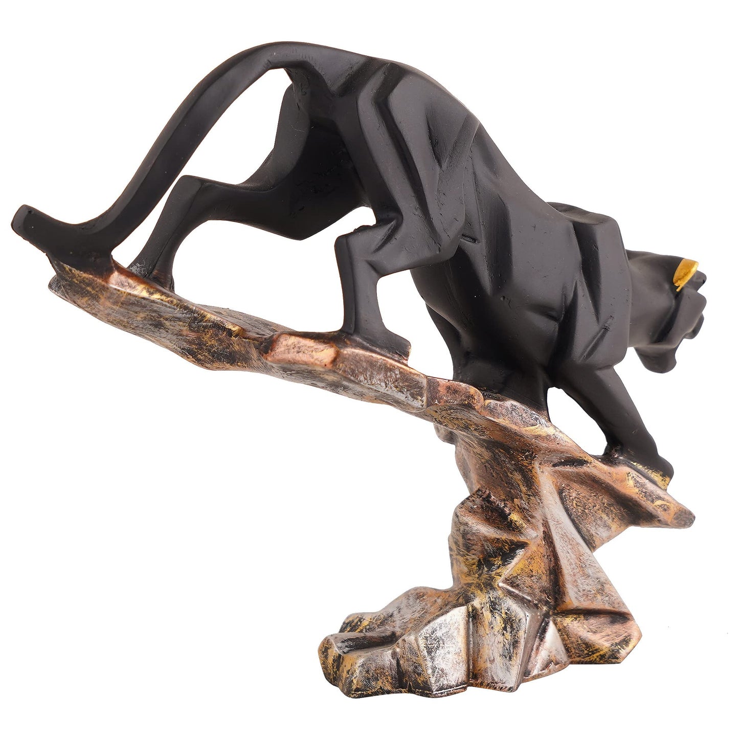 zart Resin Black Jaguar Showpiece For Home Decor/Black Panther Statue For Living Room Decor, Cheetah Showpiece Office Decor Item, Pack of 1