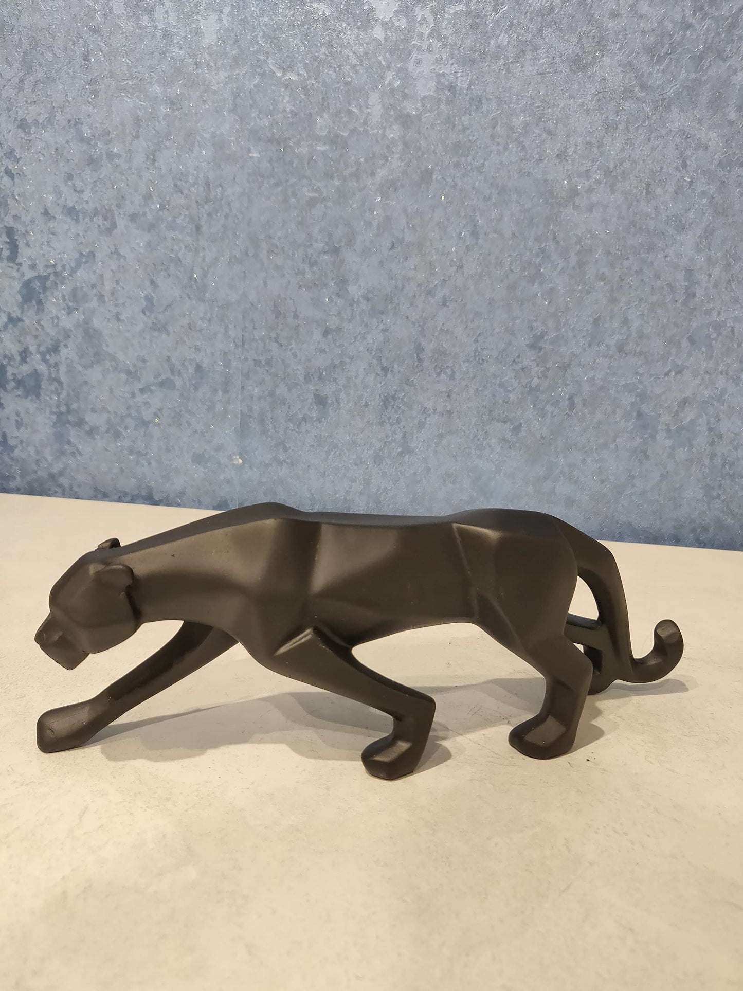 zart Resin Black Jaguar Showpiece For Home Decor/Black Panther Statue For Living Room Decor, Cheetah Showpiece Office Decor Item, Pack of 1