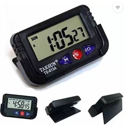 Kadio Digital Black Clock, 3.81x38 cm