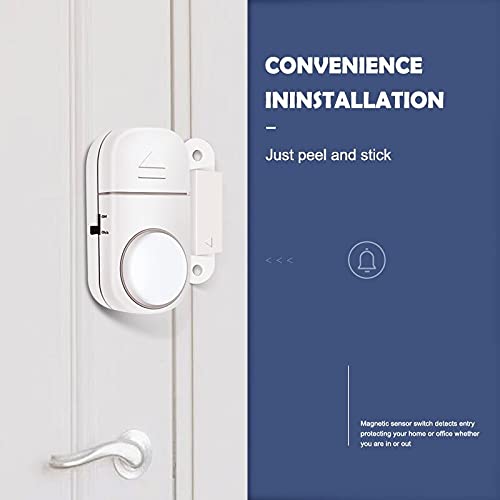 New Trending Home Security Alarm System Independent Magnetic Sensors Wireless Door & Window Entry Burglar Alarm for Home | Offices | Halls etc. (White, Battery Included)