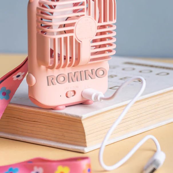 ROMINO Portable Mini Usb Fan High Speed, Foldable Cooling Fans For Travelling, Baby, Kids, Table, Indoor | Small Electric Makeup Fan For Face, Summer Gadgets Desk Fan with 3 Speeds, 6.5-Inch (Green)