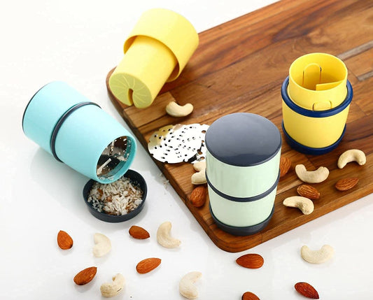 E-COSMOS Dry Fruit Cutter, Grinder, Chocolate Cutter, Slicer for Pista, Almonds, Cashews with 3 in 1 Blade - Color May Vary (Pack of 1)
