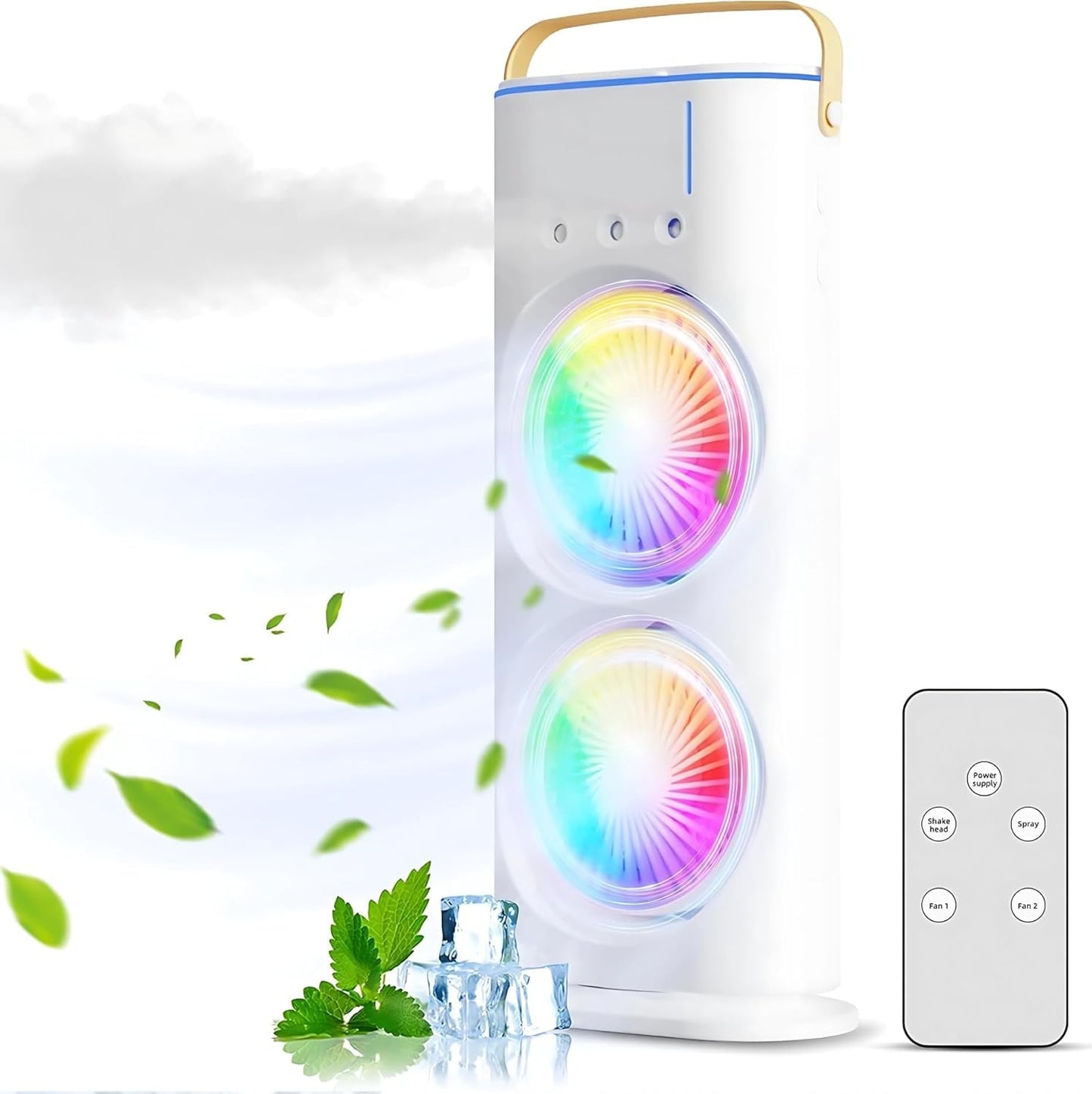 ROMINO Portable Mini Usb Fan High Speed, Foldable Cooling Fans For Travelling, Baby, Kids, Table, Indoor | Small Electric Makeup Fan For Face, Summer Gadgets Desk Fan with 3 Speeds, 6.5-Inch (Green)