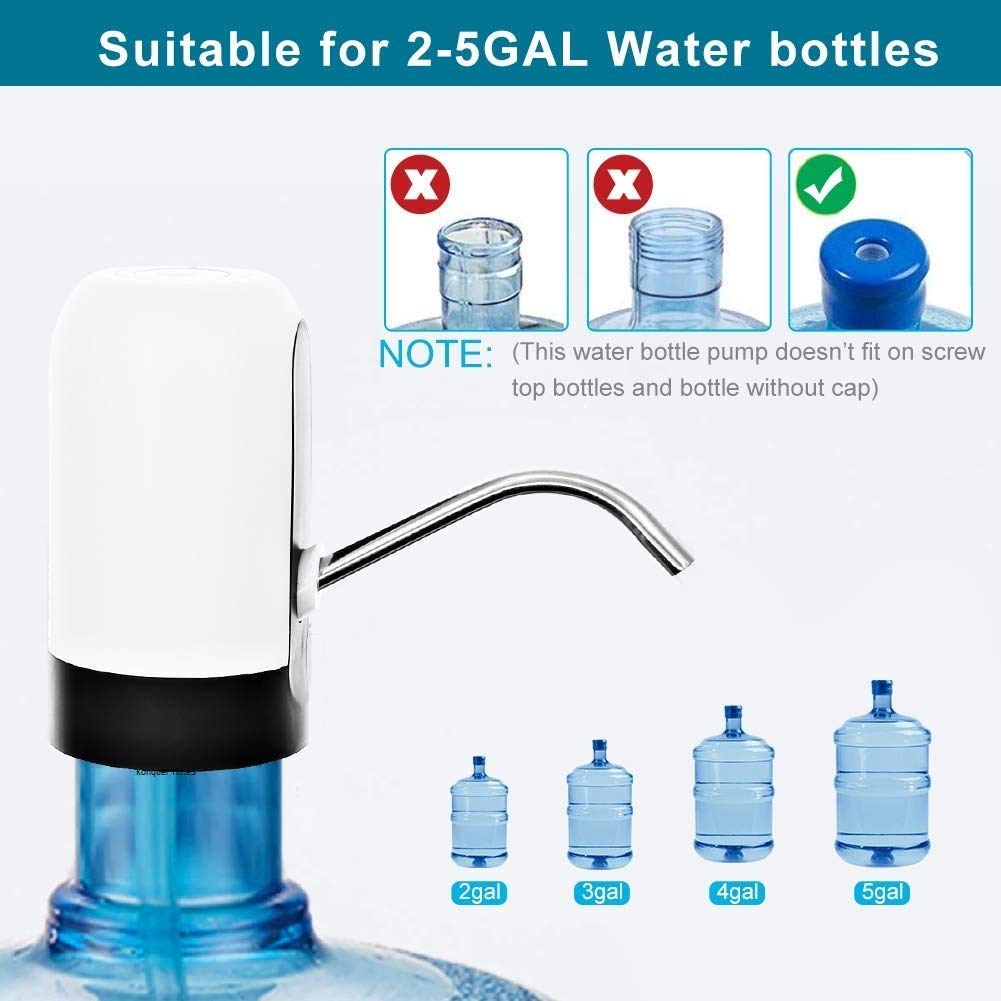 KTS Automatic Wireless Water Can Dispenser Pump for 20 Litre Bottle Can, with Low Noise & High Efficiency