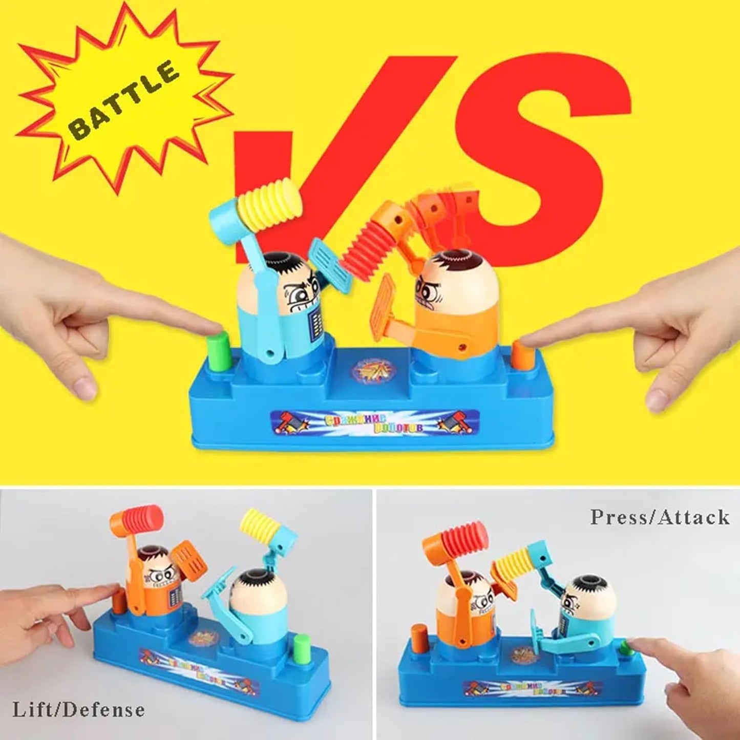 AUGEN Fighting Robots Boxing Game Board Game for 2 Palyers,Whack-A-Mole Game,Parent-Child Interactive Toys,Preschool Kids Games for Boys & Girls 4 5 6 7 8 Year Old, Multicolor