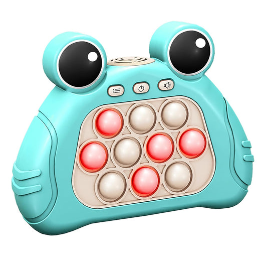 VGRASSP Mini Fast Push Pop Interactive Game Toy Light-up Bubble Pop Fidget Toy for Kids and Adults, Stress Relief, Pop-Push Game Machine with Light and Music - Color and Design As Per Stock