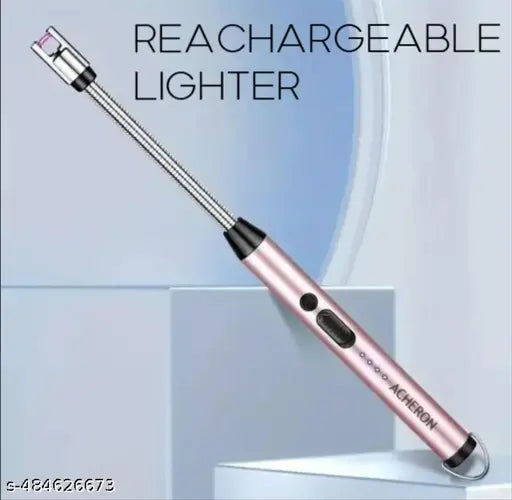 ACHERON Rechargeable Electric Gas Lighter Kitchen Lighter Chargeable USB Arc Long Lighter for Candle Flexible Lighter Neck for Gas, Diyas, Agarbatti, Candle (PACK OF 1)